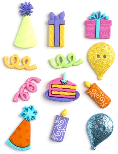 Récréatys Happy Birthday Dress It Up Embellishments DIUBTN-2168 von Récréatys