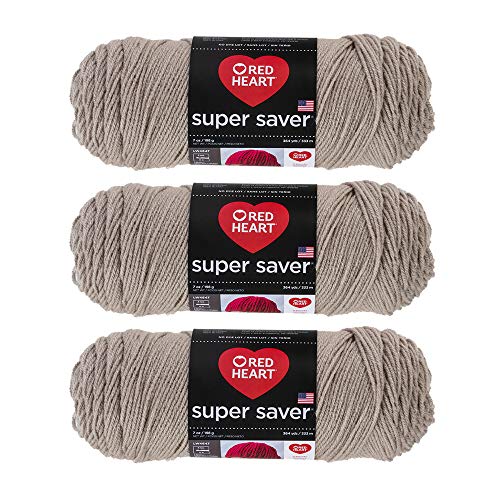 Red Heart Super Saver Garn, 3 Stück Haferflocke E300-326 von Red Heart Bulk Buy