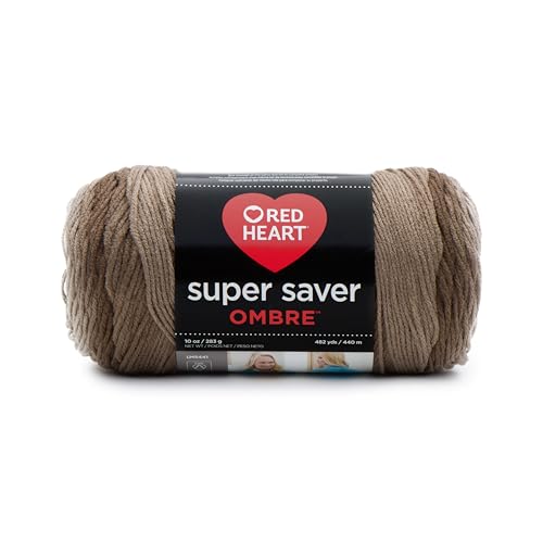 Coats & Clark Super Saver Ombre Garn, 284 ml, Kakao von Red Heart