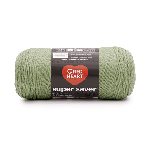 Garn-Modell: Red Heart Super Saver. Feststoffe Massiv – Frosty Green von RED HEART