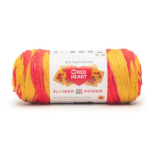 Red Heart All in One Flower Power Garn, 250 g, Ringelblume Red Heart All in One Flower Power Garn, 250 g, Ringelblume von Red Heart