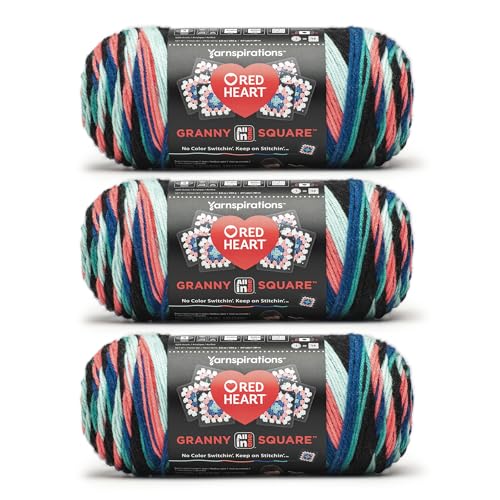 Red Heart All in One Granny Square Pop Culture 3 Pack mit 250 g Garn Red Heart All in One Granny Square Pop Culture 3 Pack mit 250 g Garn von Red Heart