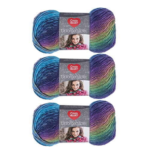 Red Heart Boutique Unforgettable Garn, 3er-Pack, Gossamer, 3 Stück Red Heart Boutique Unforgettable Garn, 3er-Pack, Gossamer, 3 Stück von Red Heart