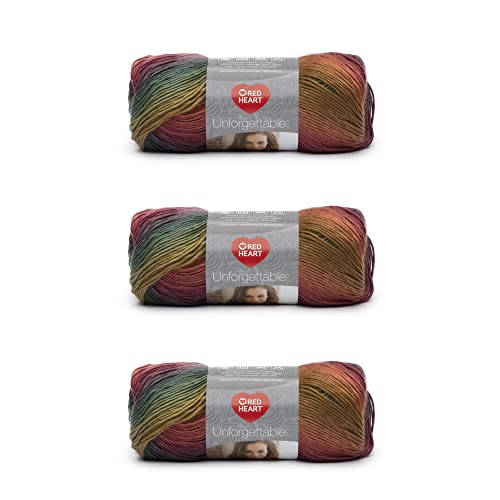 Red Heart Boutique Unforgettable Garn, 3er-Pack, Polo 3 Stück von Red Heart