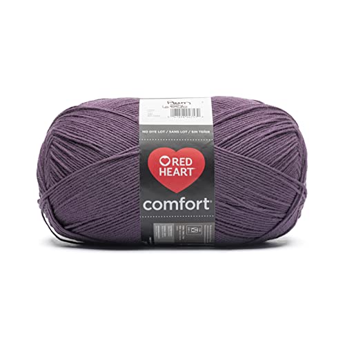 Red Heart Comfort Plum Garn – 1 Packung mit 454 g – Acryl – 4 Medium (Kammgarn) – 800 Meter – Stricken/Häkeln von Red Heart