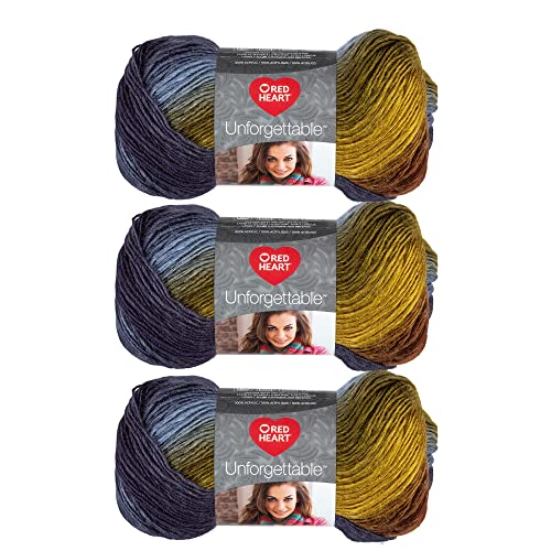 Red Heart Boutique Unforgettable Garn, 3er-Pack, Woodlands, 3 Stück Red Heart Boutique Unforgettable Garn, 3er-Pack, Woodlands, 3 Stück von Red Heart