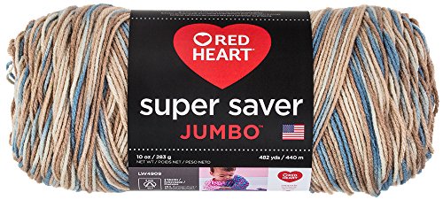 Red Heart FBA 0301 Super Saver Jumbo E302C, Mirage, Acryl, 0.1 x 0.1 x 0.1 cm, 1320 von Red Heart