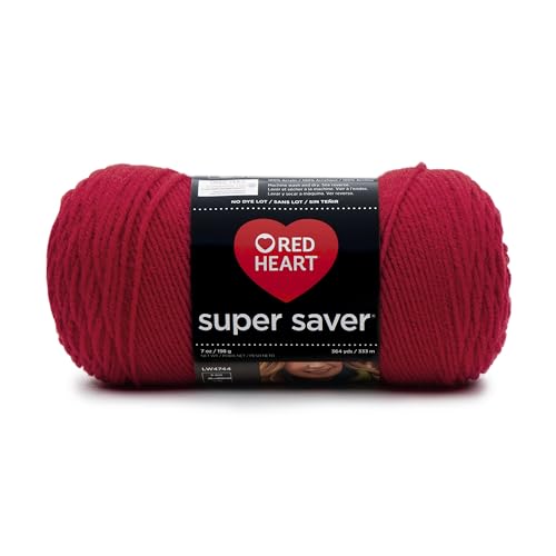 Red Heart Garn-Modell Super Saver. Feststoffe Massiv: Kirschrot von Red Heart