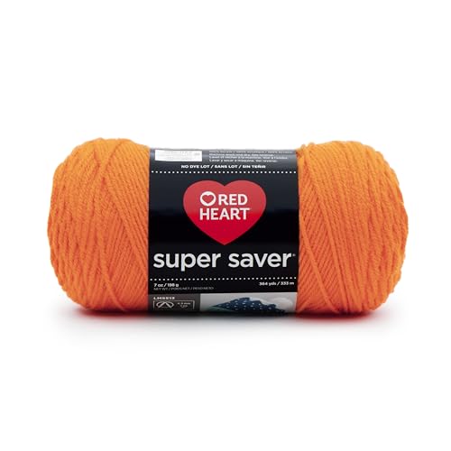Red Heart Garn-Modell Super Saver. Feststoffe Solide Kürbis von Red Heart