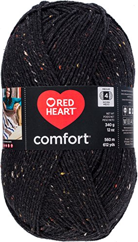 Red Heart Komfort-Garn, schwarz meliert Red Heart Komfort-Garn, schwarz meliert von Red Heart