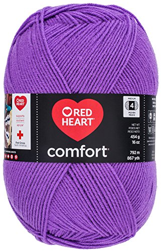 Red Heart Komfort-Garn von Coats Yarn, Salbei Amethyst von Red Heart