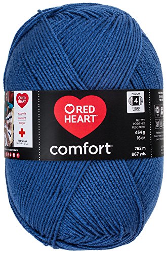 Coats Yarn Acrylic Red Heart Comfort Yarn-Indigo von Red Heart