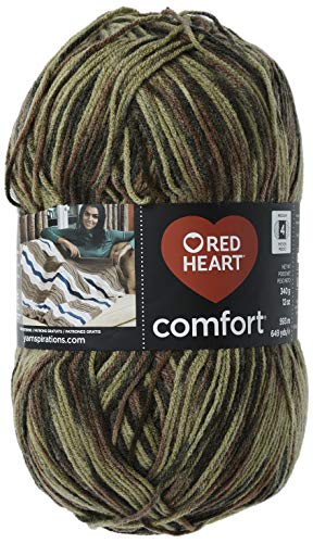 Red Heart Komfort-Garn von Coats Yarn, Salbei Light Camo Print von Red Heart