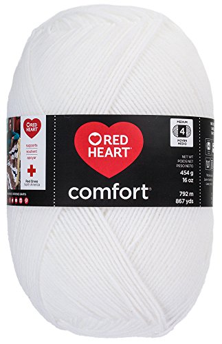 Red Heart Komfort-Garn von Coats Yarn, Salbei weiß von Red Heart