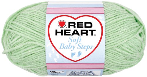 RED HEART Soft Steps Garn, Babygrün, 1 Stück, mehrfarbig von Red Heart