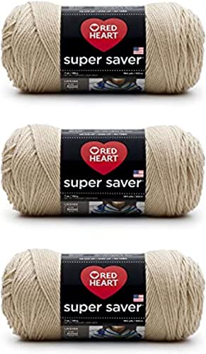 Red Heart Super Saver Garn, 3 Stück, 3 Stück Red Heart Super Saver Garn, 3 Stück, 3 Stück von Red Heart