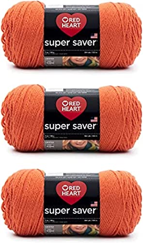 Red Heart Super Saver Garn, 3 Stück, Karotten, 3 Stück Red Heart Super Saver Garn, 3 Stück, Karotten, 3 Stück von Red Heart