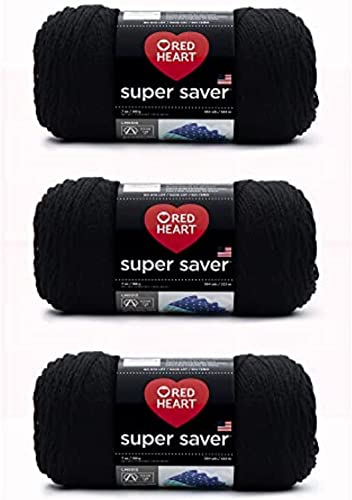 Red Heart Super Saver Garn, 3er-Pack, Anthrazit, 3 Stück Red Heart Super Saver Garn, 3er-Pack, Anthrazit, 3 Stück von Red Heart