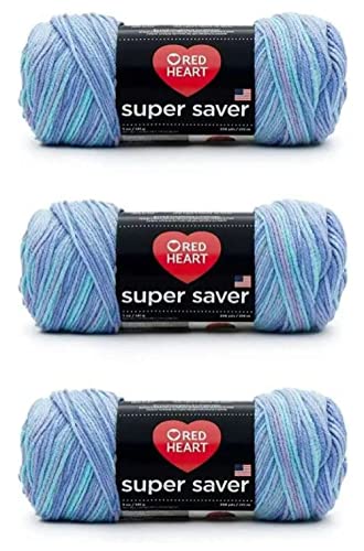Red Heart Super Saver Garn, 3er-Pack, Ozean von Red Heart