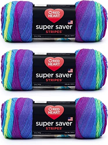 Red Heart Super Saver Garn, Parrot Stripe 3 Red Heart Super Saver Garn, Parrot Stripe 3 von Red Heart