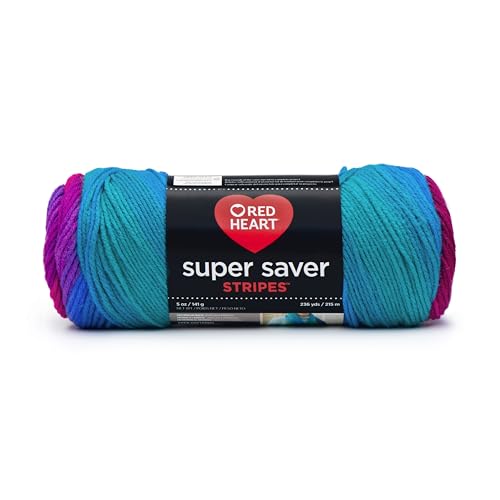 Red Heart Super Saver Garn, Acryl, Streifen – Polohemd, Each, 215 von Red Heart