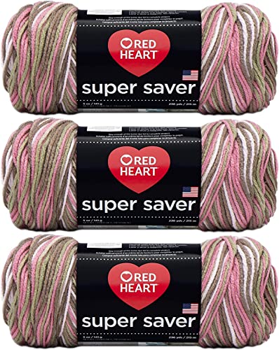 Red Heart Super Saver Garn (3er-Pack) Pink Camo E300-972 von Red Heart