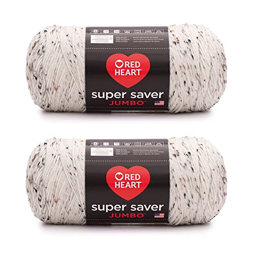 Red Heart Super Saver Jumbo-Garn, Aran Fleck 2 Stück Red Heart Super Saver Jumbo-Garn, Aran Fleck 2 Stück von Red Heart