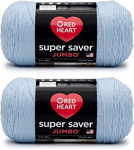 Red Heart Super Saver Jumbo Blue Bell Garn – 2 Packungen mit 396 g – Acryl – 4 Medium (Kammgarn) – 681 Meter – Stricken/Häkeln Red Heart Super Saver Jumbo Blue Bell Garn – 2 Packungen mit 396 g – Acryl – 4 Medium (Kammgarn) – 681 Meter – Stricken/Häkeln von Red Heart