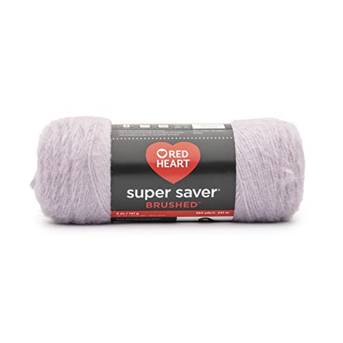 Red Heart Super Saver gebürstetes Tau-Garn, 3er-Packung, 140 g, Acryl, 4 Medium (Kammgarn), 233 Meter, lila – Stricken/Häkeln von Red Heart