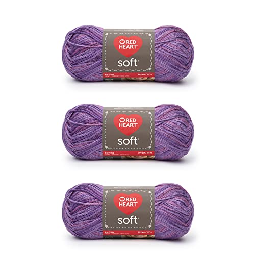 Red Heart Weiches Plumy Garn – 3 Stück 113 g – Acryl – 4 Medium (Kammgarn) – 220 Meter – Stricken, Häkeln und Basteln Red Heart Weiches Plumy Garn – 3 Stück 113 g – Acryl – 4 Medium (Kammgarn) – 220 Meter – Stricken, Häkeln und Basteln von Red Heart