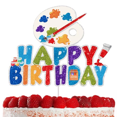 Bunte Paintball-Kuchendekoration für künstlerische Geburtstagsfeiern, perfekt für 20., 30. und 40. Geburtstag, ideal für Kunstliebhaber, kreatives Kuchendekorationszubehör Bunte Paintball-Kuchendekoration für künstlerische Geburtstagsfeiern, perfekt für 20., 30. und 40. Geburtstag, ideal für Kunstliebhaber, kreatives Kuchendekorationszubehör von RedLeLe