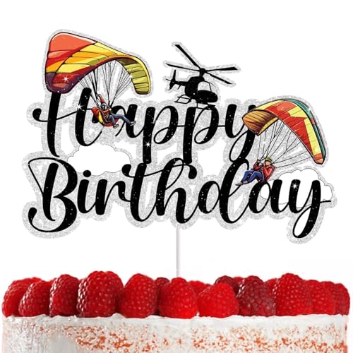 Fallschirm-Kuchenaufsatz, Fallschirmspringer-Thema, Partydekoration für Jungen und Mädchen, perfekt für Geburtstagsfeiern und besondere Anlässe, einzigartiges Design, Fallschirmspringen von RedLeLe