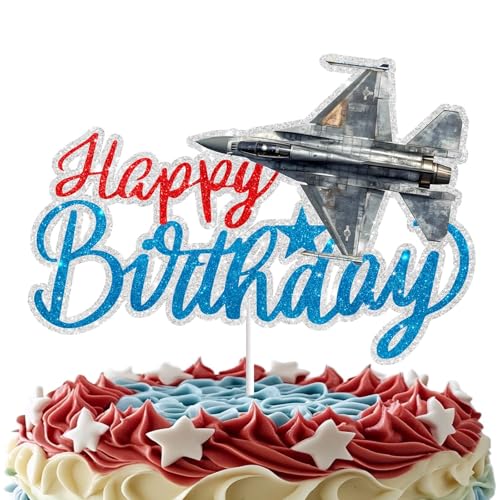 Flugzeug-Kuchendekorationen für Kinder, Partyzubehör, ideal für Luftfahrt-Enthusiasten, Jungen und Mädchen, Flugzeugpiloten-Themenfeier, perfekt für Geburtstagsfeiern und besondere Anlässe Flugzeug-Kuchendekorationen für Kinder, Partyzubehör, ideal für Luftfahrt-Enthusiasten, Jungen und Mädchen, Flugzeugpiloten-Themenfeier, perfekt für Geburtstagsfeiern und besondere Anlässe von RedLeLe