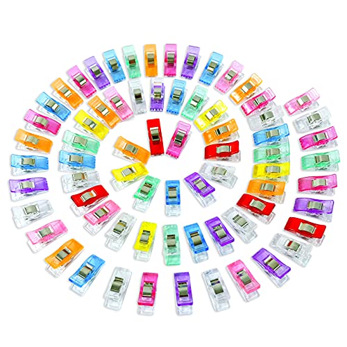 Redamancy Stoffklammern, 70 Stück Nähen Clips, 27 x 10 mm Nähklammern, Nähen Zubehöre 8 Farben für Nähen, Quilting Clips, Häkeln Redamancy Stoffklammern, 70 Stück Nähen Clips, 27 x 10 mm Nähklammern, Nähen Zubehöre 8 Farben für Nähen, Quilting Clips, Häkeln von Redamancy