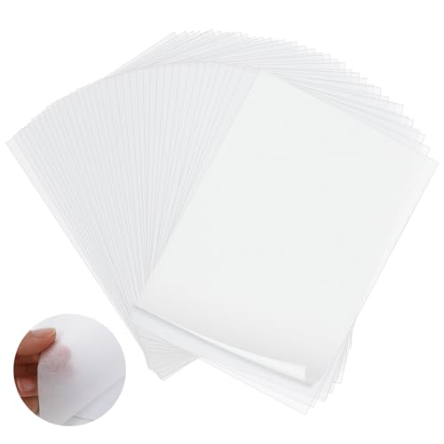 Redamancy Transparentpapier, 100 Blatt A4 Seidenpapier Weiß, 18g/m² Pergamentpapier, Pauspapier für Skizzieren, Pausieren, Verpacken, Zeichnen von Redamancy