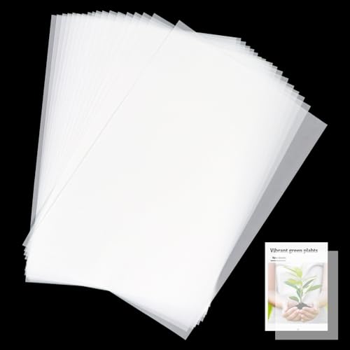 Redamancy Transparentpapier, 100 Blatt DIN A4, 70g/m² Transparentpapier Weiß Ideal for Architekturskizzen, Modedesigns, Filigrane Kunstwerke, and Printing von Redamancy