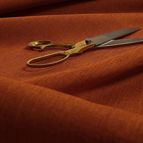 Redbrick Mill Fabrics Leinen-Polsterstoff als Meterware, strapazierfähiges, leichtes Material für Innenausstattung, Vorhänge und Kissen, Orange (135 cm Breite) von Redbrick Mill Fabrics