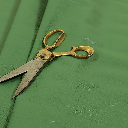 Redbrick Mill Fabrics Polsterstoff aus Kunstleder in Grün mit weicher Maserung, für Sitzgelegenheiten und Möbel (Meterware) von Redbrick Mill Fabrics