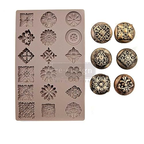 Redesign With Prima Redesign Decor Moulds 5"x8"x8mm-Curio Trinkets Crafting Resin Molds for air Dry Clay DIY Projects Funiture Dresser, Chocolate,Cake,Candy,Backery,Soap,Polymer Clay,hot Glue von Redesign With Prima