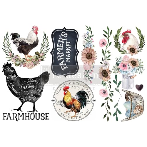 Prima Marketing Re-Design Decor Transfers 6"X12" 3/Sheets-Morning Farmhouse -RE653415 Prima Marketing Re-Design Decor Transfers 6"X12" 3/Sheets-Morning Farmhouse -RE653415 von Redesign with Prima