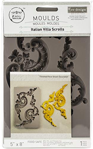 Redesign With Prima 655350636371 Italian Villa Scrolls Clay, Soap Making Molds,Pottery & Modeling Clays, Silikon, 5"x8"x8mm Redesign With Prima 655350636371 Italian Villa Scrolls Clay, Soap Making Molds,Pottery & Modeling Clays, Silikon, 5"x8"x8mm von Redesign with Prima