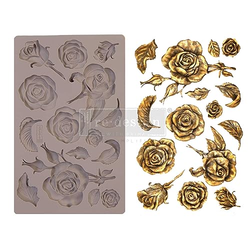 Redesign With Prima 655350644901 Fragrant Roses Clay, Soap Making Molds,Pottery & Modeling Clays, 5"x8"x8mm von Redesign with Prima