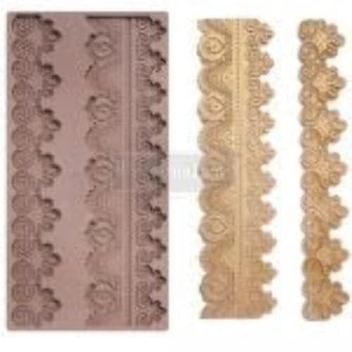 Redesign With Prima 655350659004 Border Lace II Clay, Soap Making Molds,Pottery & Modeling Clays, 5"x10"x8mm von Redesign with Prima