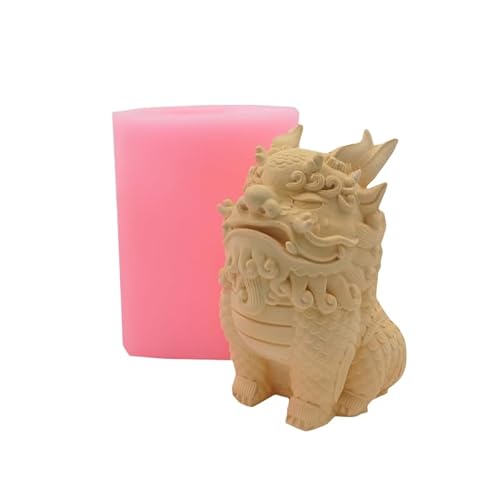 Redxin Mold Qilin handgefertigte Kerzenform, dekorative zylindrische Kerzenform, Epoxidharz, Aromatherapie, Gips, Beton, Skulptur, Silikonform Redxin Mold Qilin handgefertigte Kerzenform, dekorative zylindrische Kerzenform, Epoxidharz, Aromatherapie, Gips, Beton, Skulptur, Silikonform von Redxin Mold