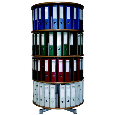 Reef Ordnerdrehsäule H158 cm 4 Etagen für 96 Ordner buche von Reef