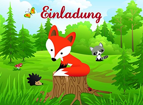 Reegen 16-TLG. Einladungskarten-Set * Kleiner Fuchs * für Kindergeburtstag | aus 8 Einladungen und 8 Umschlägen | Kinder Mottoparty Party Motto Reegen 16-TLG. Einladungskarten-Set * Kleiner Fuchs * für Kindergeburtstag | aus 8 Einladungen und 8 Umschlägen | Kinder Mottoparty Party Motto von Reegen