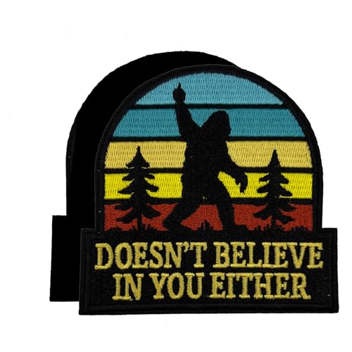 3,5 Zoll Big Foot Doesn't Believe in You Either bestickter Klettverschluss von ReelFun