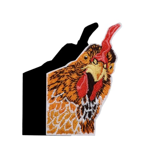3,5 Zoll Huhn Hahn, bestickter Klettverschluss 3,5 Zoll Huhn Hahn, bestickter Klettverschluss von ReelFun