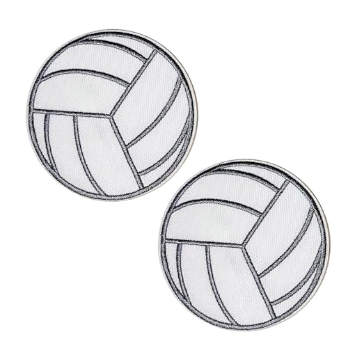 7,6 cm große Volleyball-Sportapplikation, selbstklebend, bestickt, zum Aufbügeln 7,6 cm große Volleyball-Sportapplikation, selbstklebend, bestickt, zum Aufbügeln von ReelFun