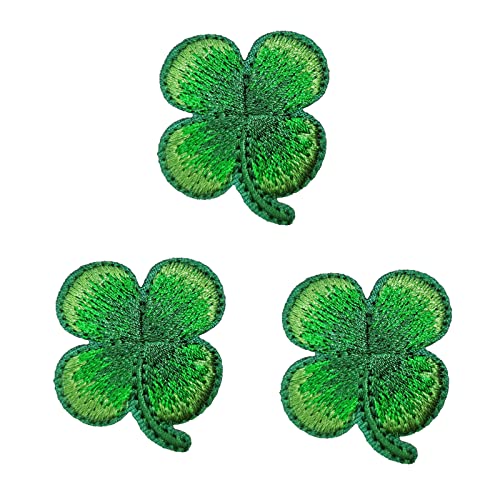 ReelFun Aufnäher zum Aufbügeln, Kleeblatt, irischer St. Patrick's Day, bestickt, 3 Stück ReelFun Aufnäher zum Aufbügeln, Kleeblatt, irischer St. Patrick's Day, bestickt, 3 Stück von ReelFun